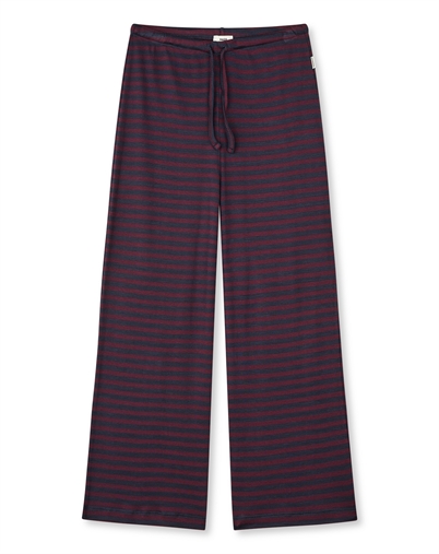 Mads Nørgaard Kids - 2x2 Cottom Stripe Verona Bukser - Sky Captain/Winetasting